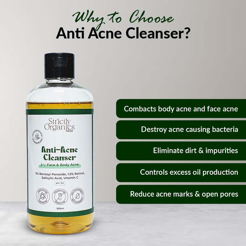 Best Face Wash for Acne Control and oil control in india - Strictly Organics
