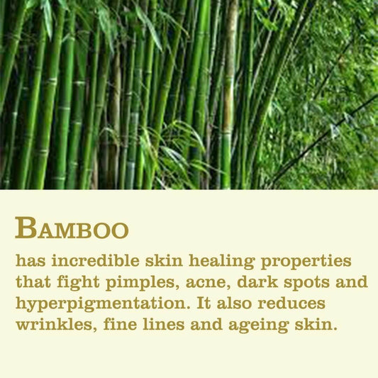 Bamboo face scrub ingredient