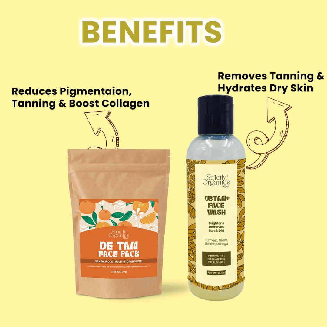 Benefits of Strictly Organics  Tan Removal Combo 