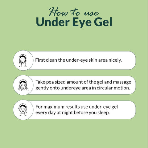 How to use under eye gel in dark circles - Strictly Organics 