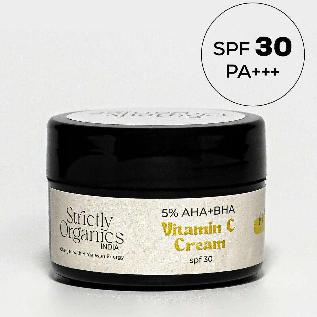 5% AHA+BHA Vitamin C Serum Cream for Skin Brightening - SPF30  PA+++ | All Skin Types