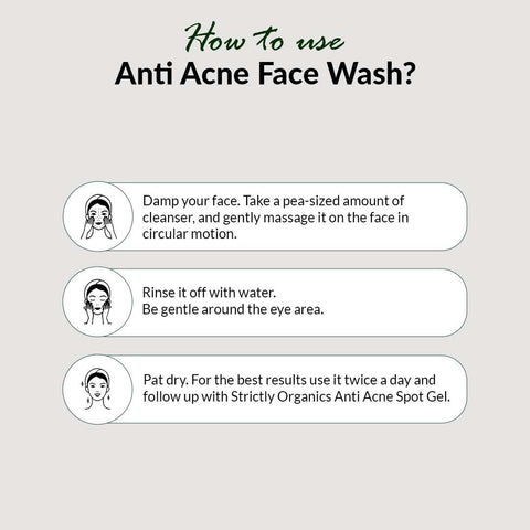 Acne Control Face Wash - Strictly Organics