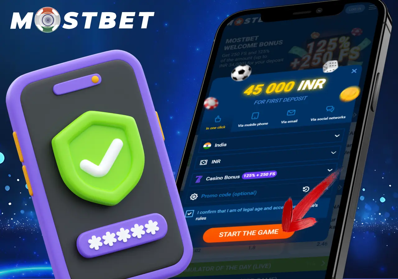 How to sign up in the Mostbet app and claim the welcome bonus.